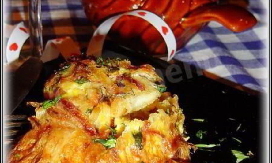 Рецепт рыбы в горшочках, запеченная в омлете