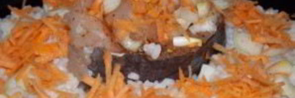 рыба в микроволновке с луком