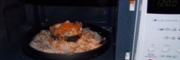 рыба в микроволновке с луком