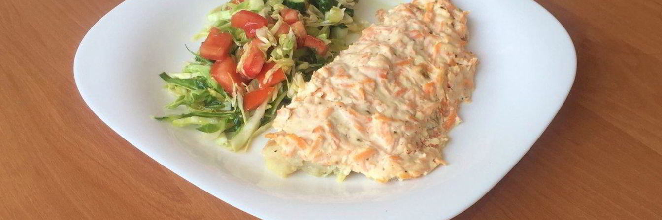 Рыба запеченная в сметане