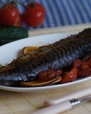 Скумбрия, запеченная в духовке