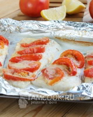 Судак запеченный в фольге
