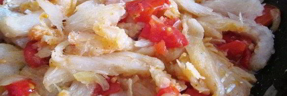 треска в восхитительном соусе с острова крит