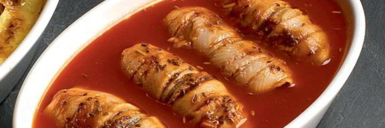 Запеченная салака со вкусом раков