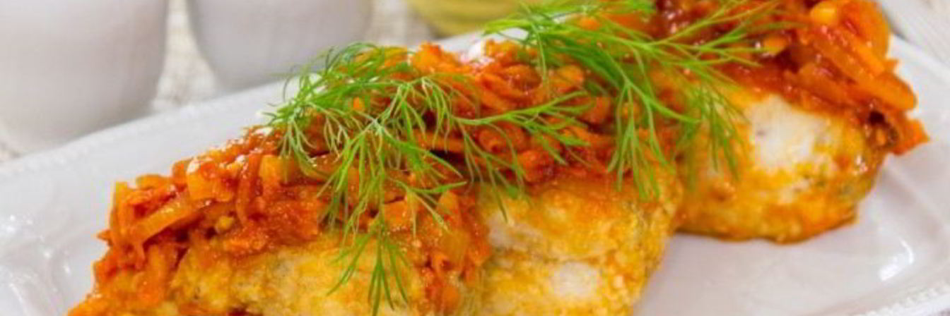 Жареная рыба под маринадом