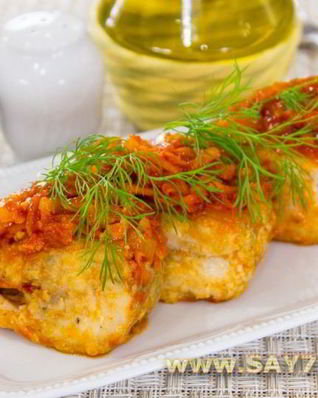 Жареная рыба под маринадом