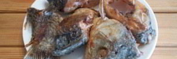 жареная рыба с рисом