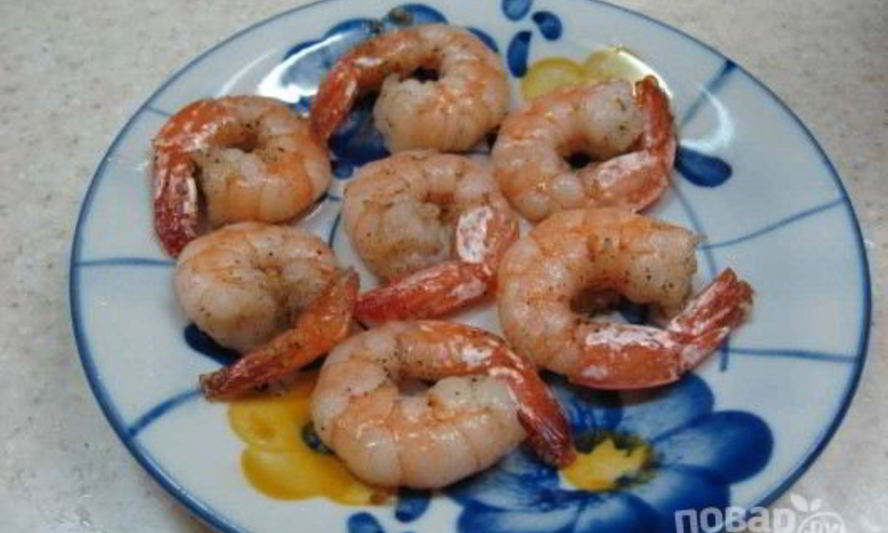 Рецепт жареных креветок пп
