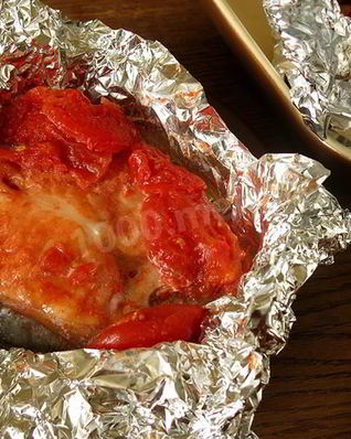 Зубатка запеченная в фольге в духовке