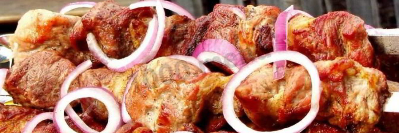 Грузинский шашлык без маринада из свинины