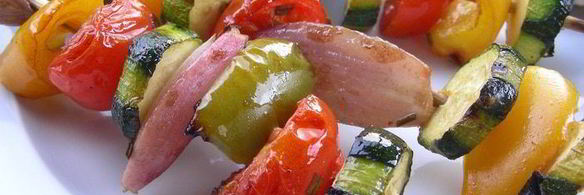 летние овощные шашлычки-гриль