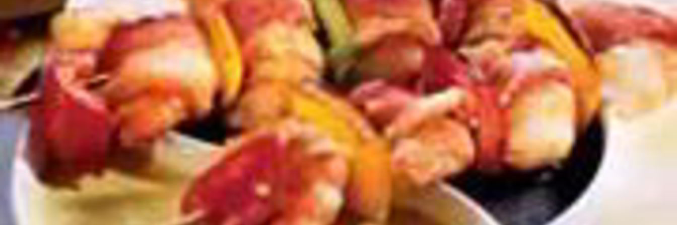 Шашлычки из креветок