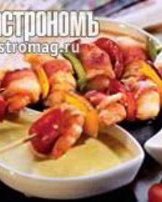 Шашлычки из креветок