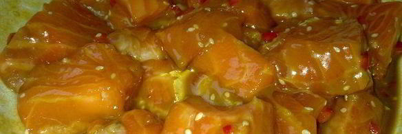 шашлычок из лосося в меду