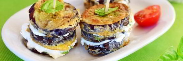 шашлык из баклажана в кляре с сыром