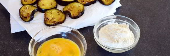 шашлык из баклажана в кляре с сыром