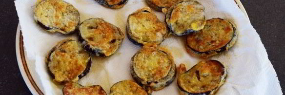 шашлык из баклажана в кляре с сыром