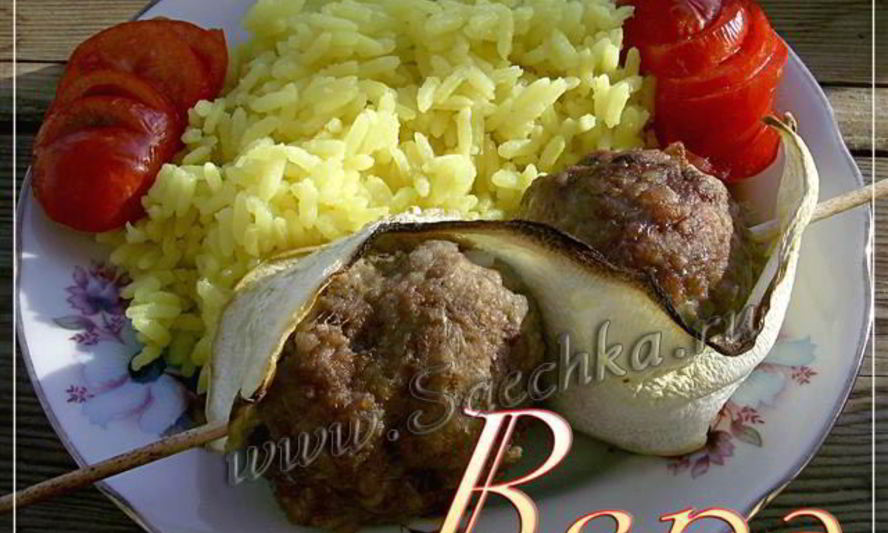 Рецепт шашлыка из фарша