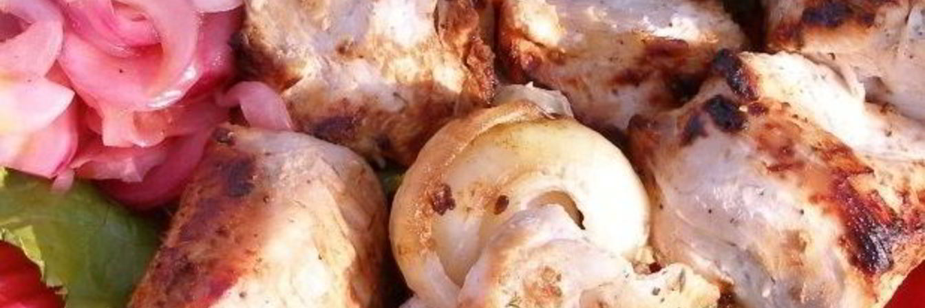 Шашлык из индейки на кефире