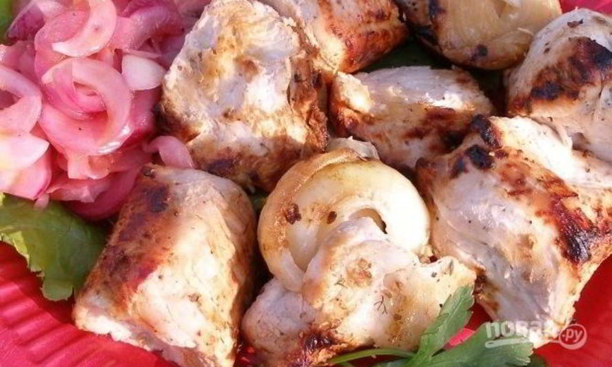 Рецепт шашлыка из индейки на кефире