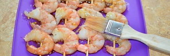 шашлык из креветок