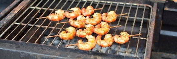 шашлык из креветок