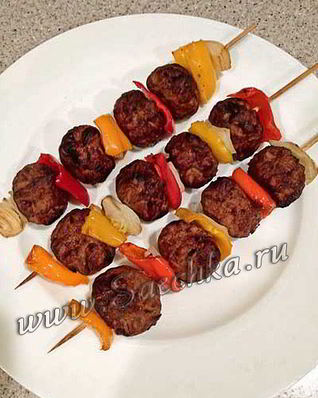 Шашлык из куриного фарша