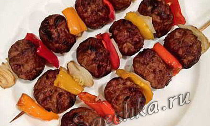 Рецепт шашлыка из куриного фарша