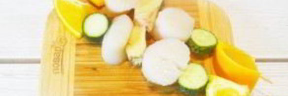 шашлык из морских гребешков