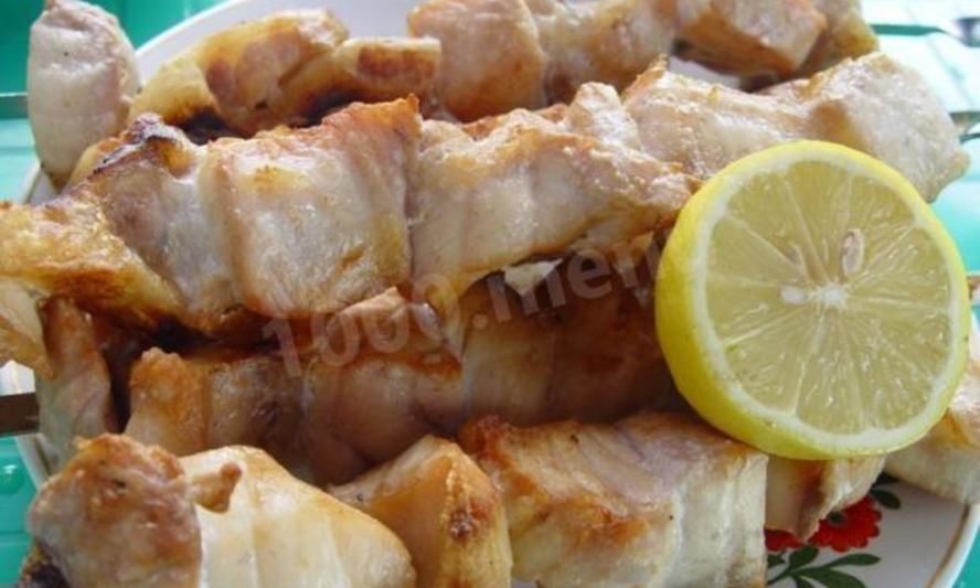 Рецепт шашлыка из рыбы, белуги