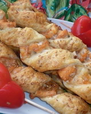 Шашлык из рыбы в духовке