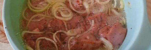 шашлык из телятины на газированной воде