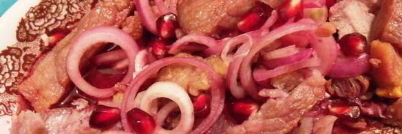 шашлык с гранатовым соком