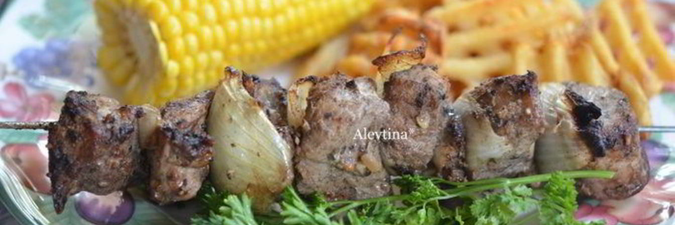 Свиной шашлык на вине