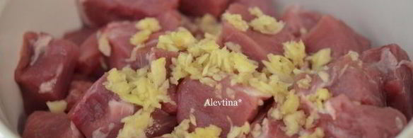 свиной шашлык на вине