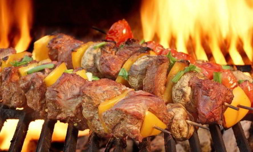 Рецепт свиного шашлыка с апельсинами