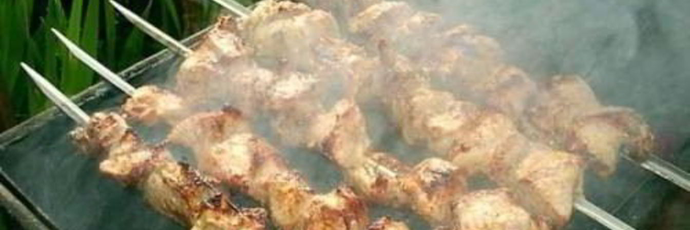 Свиной шашлык с уксусом