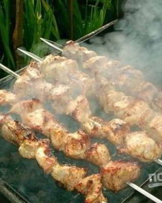 Свиной шашлык с уксусом