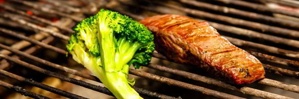 фленк стейк с брокколи