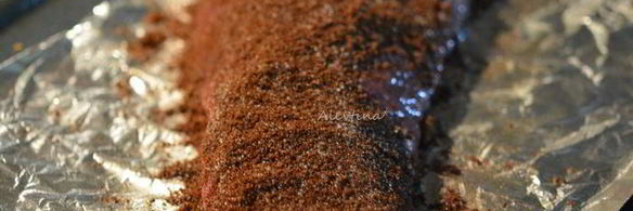 флет айрон стейк в кофейно-пряной посыпке