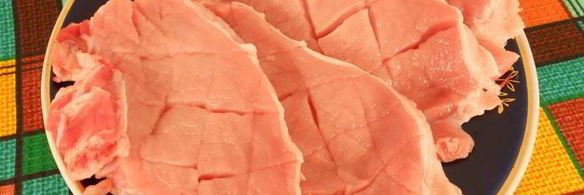 острые свиные стейки с мандариново-медовым соусом