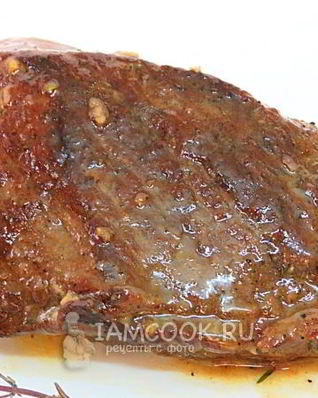 Стейк из говядины с розмарином и тимьяном