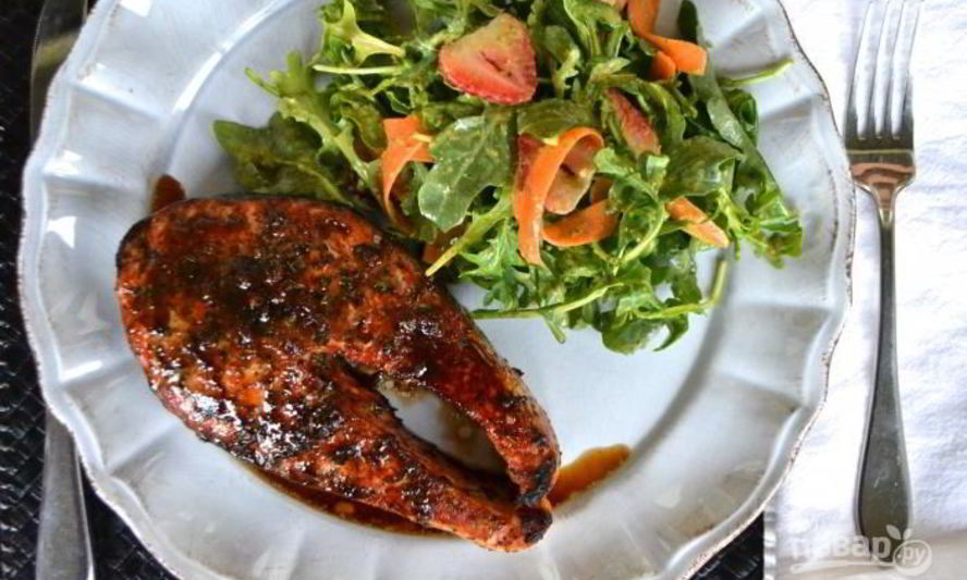 Рецепт стейка кеты