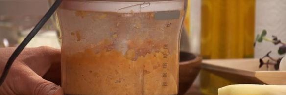 стейк на гриле с дыней, тыквой и ростками сои