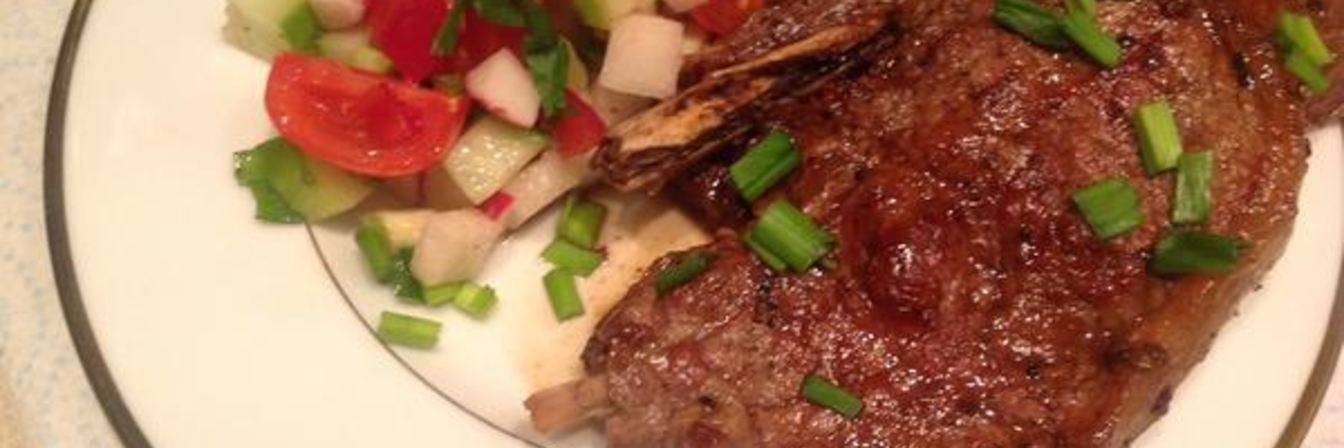 Стейк с бальзамическим соусом