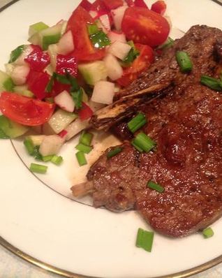 Стейк с бальзамическим соусом