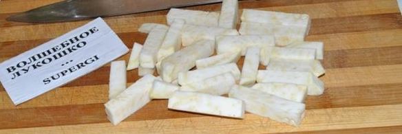 стейк с брюссельской капустой и сельдереем