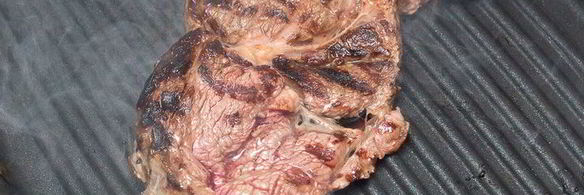 стейк со спаржей