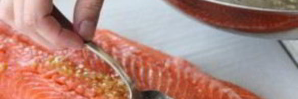 стейки форели, запеченные в духовке