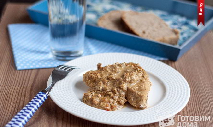 Рецепт стейков из индейки с миндальным соусом